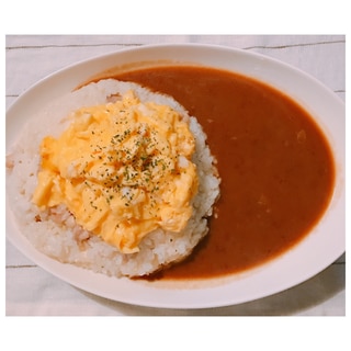 マヨ＆チキンライスのオムカレー♪